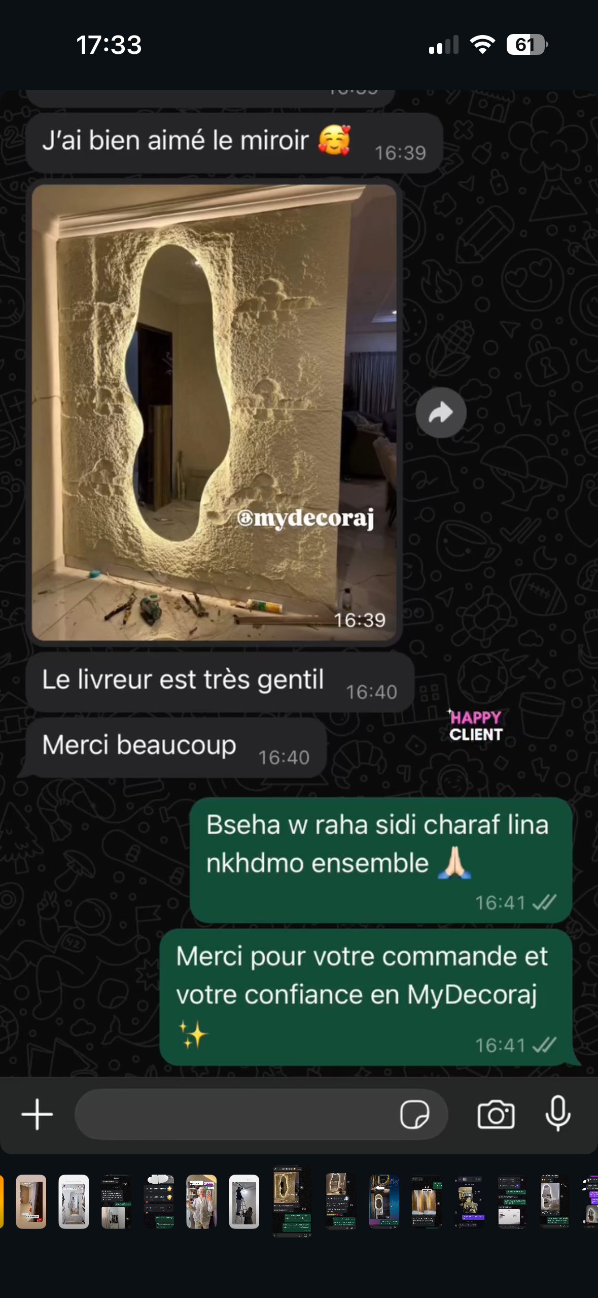 Miroir Galet